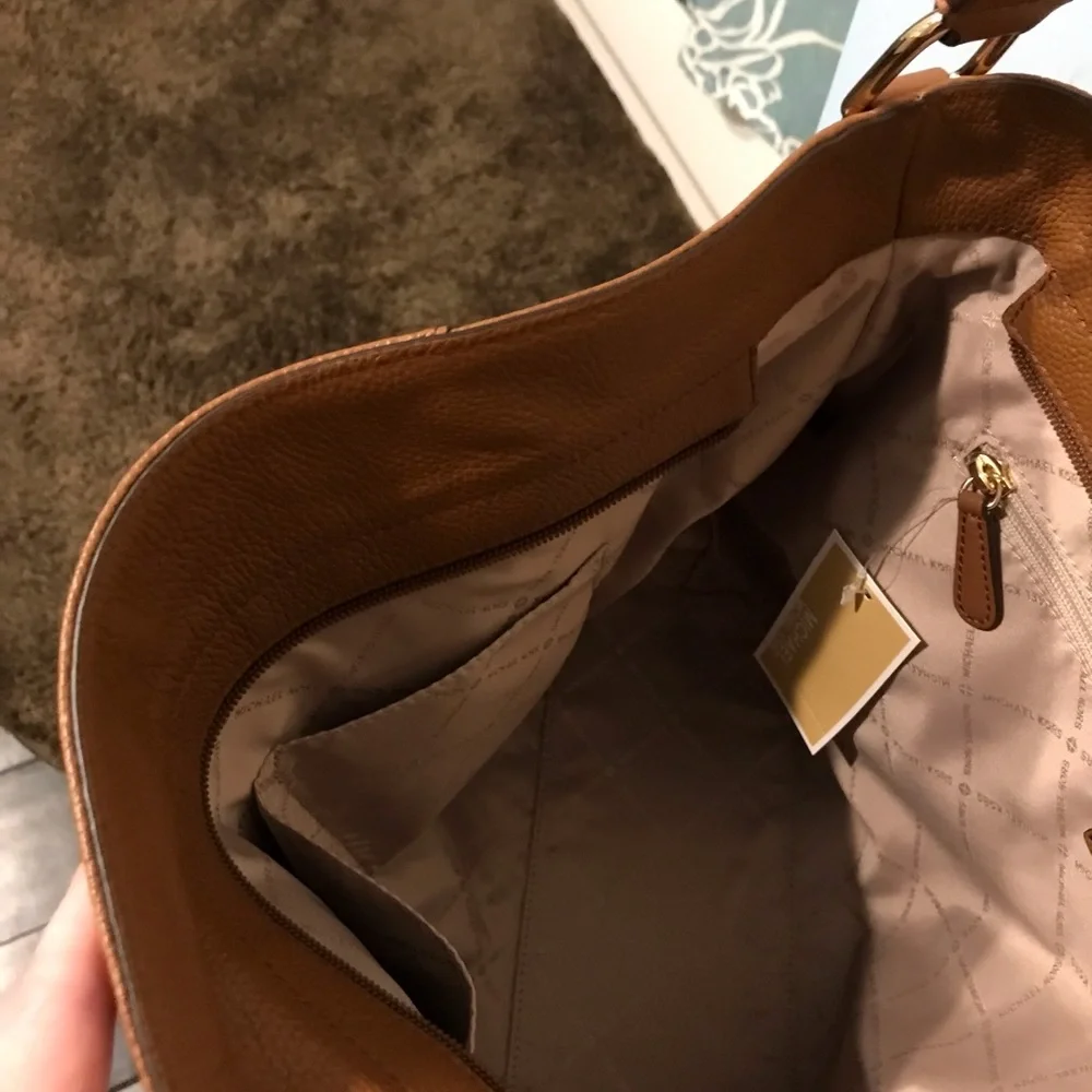 Michael Kors Brown Leather Evie Bag